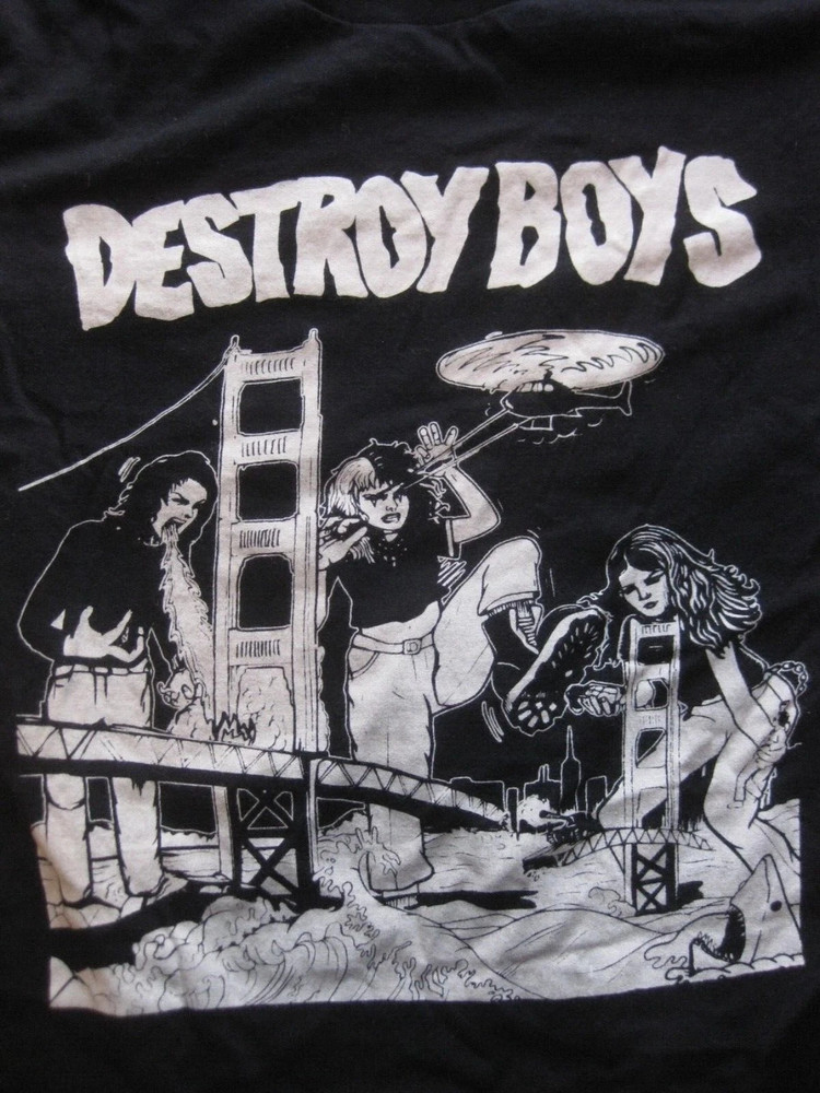 DESTROY BOYS - black T-Shirt Full Size S To 5XL Gift For Fan QA813
