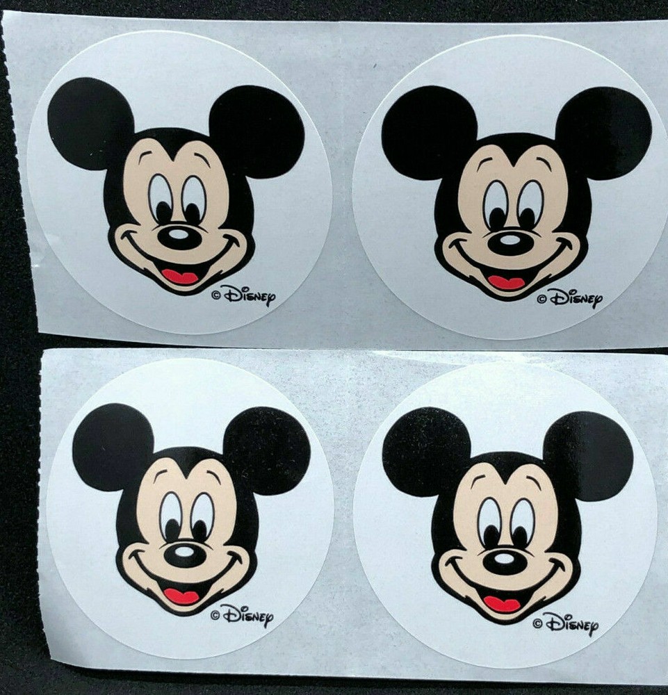 DISNEY MICKEY MOUSE 4 STICKERS, from walt disney world, free shipping!