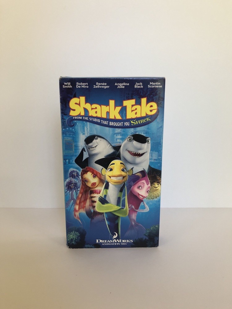 Shark Tale VHS 2005 Video Tape Late Era Movie Release VTG Slipcover