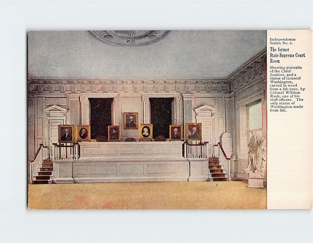Postcard The former State Supreme Court Room Independence Hall Pennsylvania USA