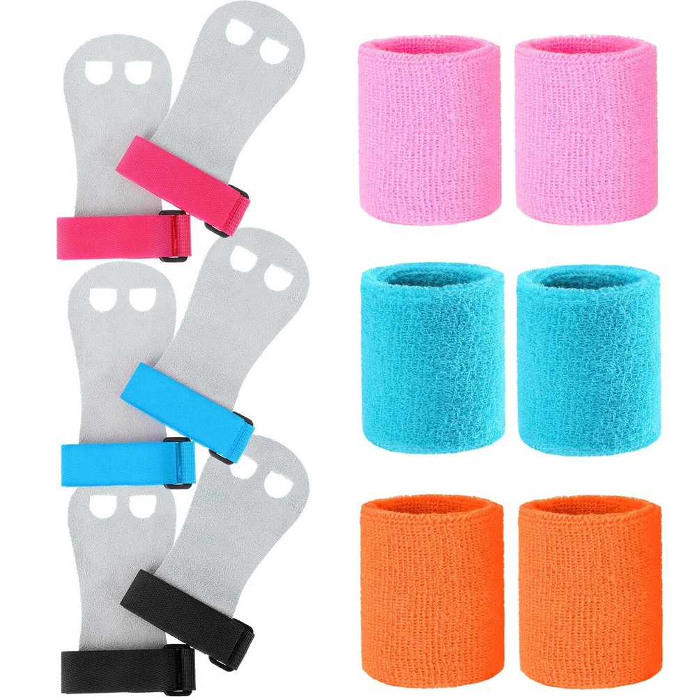 6 Pieces Sports Gymnastics Grips Wristbands Hand Grips Gymnastics Hand Wrist ...