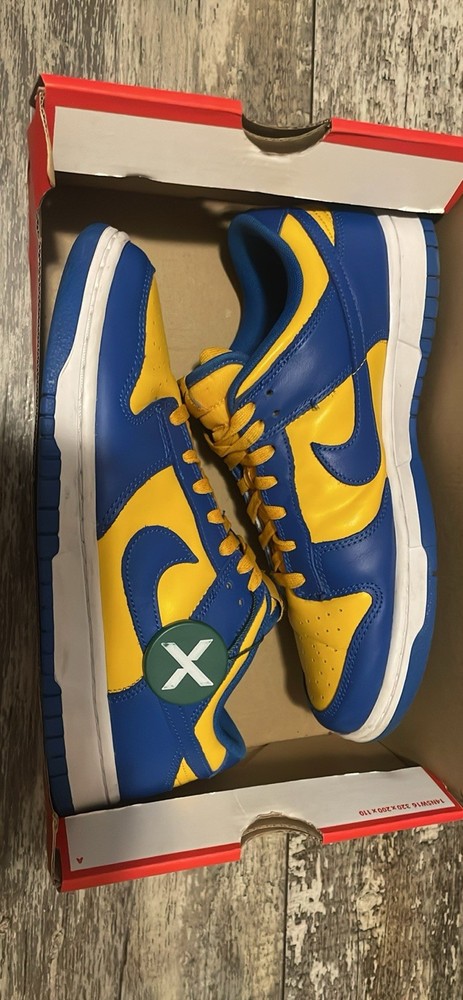 Nike Dunk Low UCLA Size 9M Barley Worn With Box StockX Tag Still On