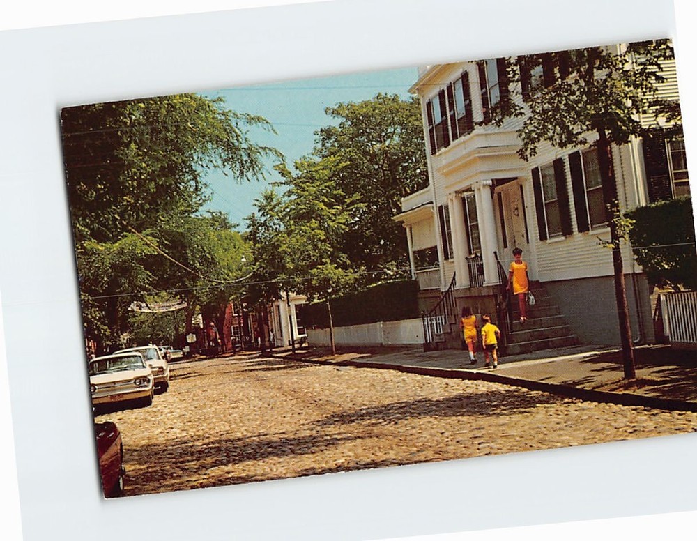 Postcard One of the Historic Houses Main Street Nantucket Island Massachusetts