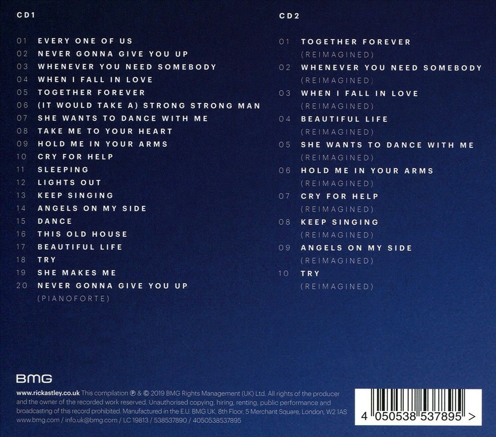 Rick Astley Best Of Me New Cd