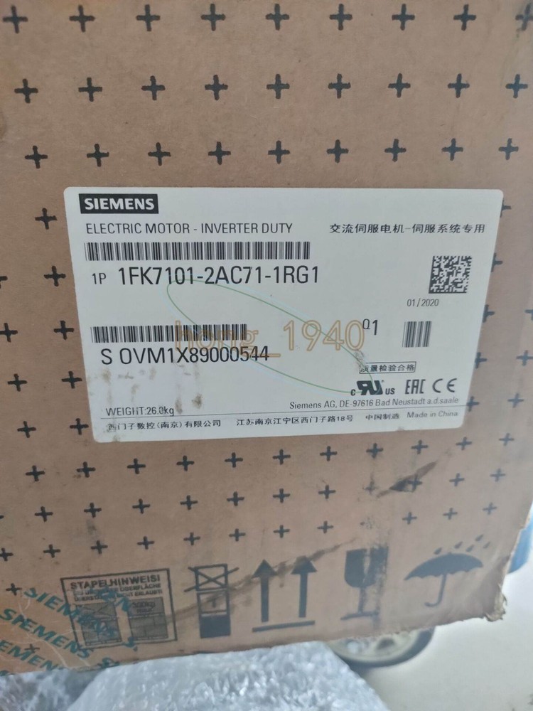 One New Siemens Servo Motor 1Fk7101-2Ac71-1Rg1