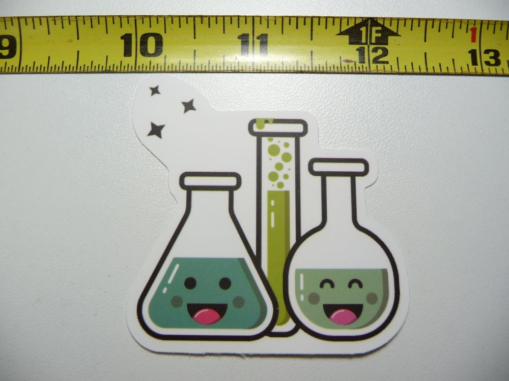 Fun Science Beaker Decal Sticker for Teachers and Students