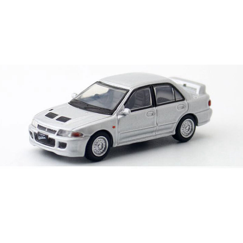 1:64 Mitsubishi Lancer EVO II Model Car Diecast Toy Cars Toys for Boys Silver