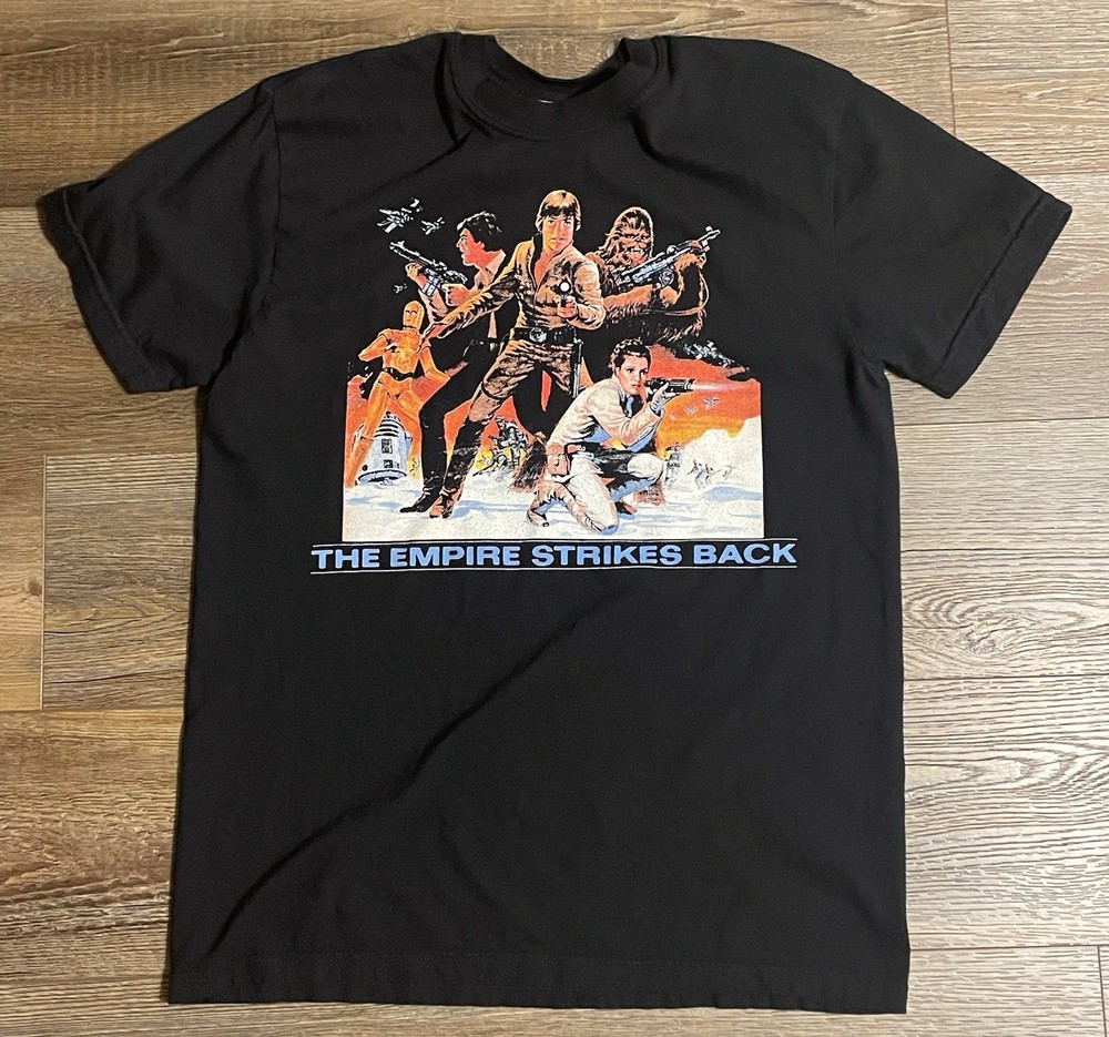 Star Wars The Empire Strikes Back Han Solo & Luke Skywalker HOTH Shirt mens M