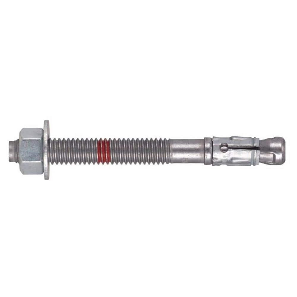 Hilti 3/4x5.5 Carbon Steel Kwik Bolt Zinc Plated Hex Nut Concrete Anchors 10-Pack