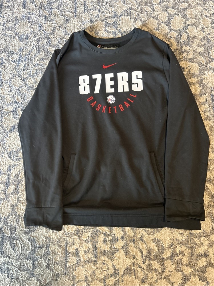 Mens XL Delaware 87ers PLAYER ISSUED Gray Sweatshirt NBA Basketball G League