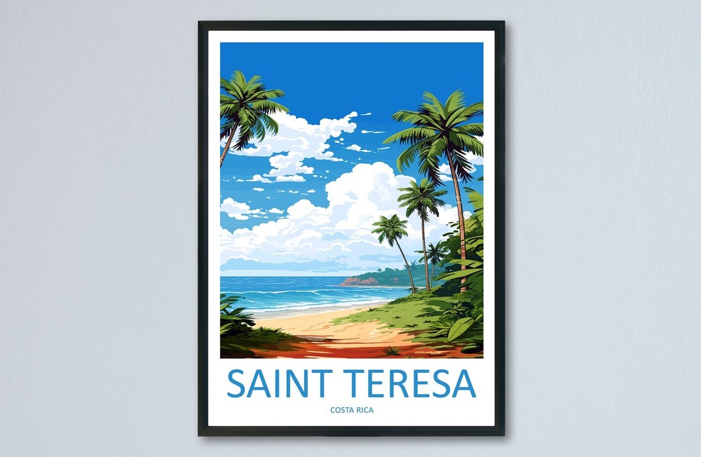 Saint Teresa Travel Print Wall Art Saint Teresa Wall Hanging Home Dcor Saint
