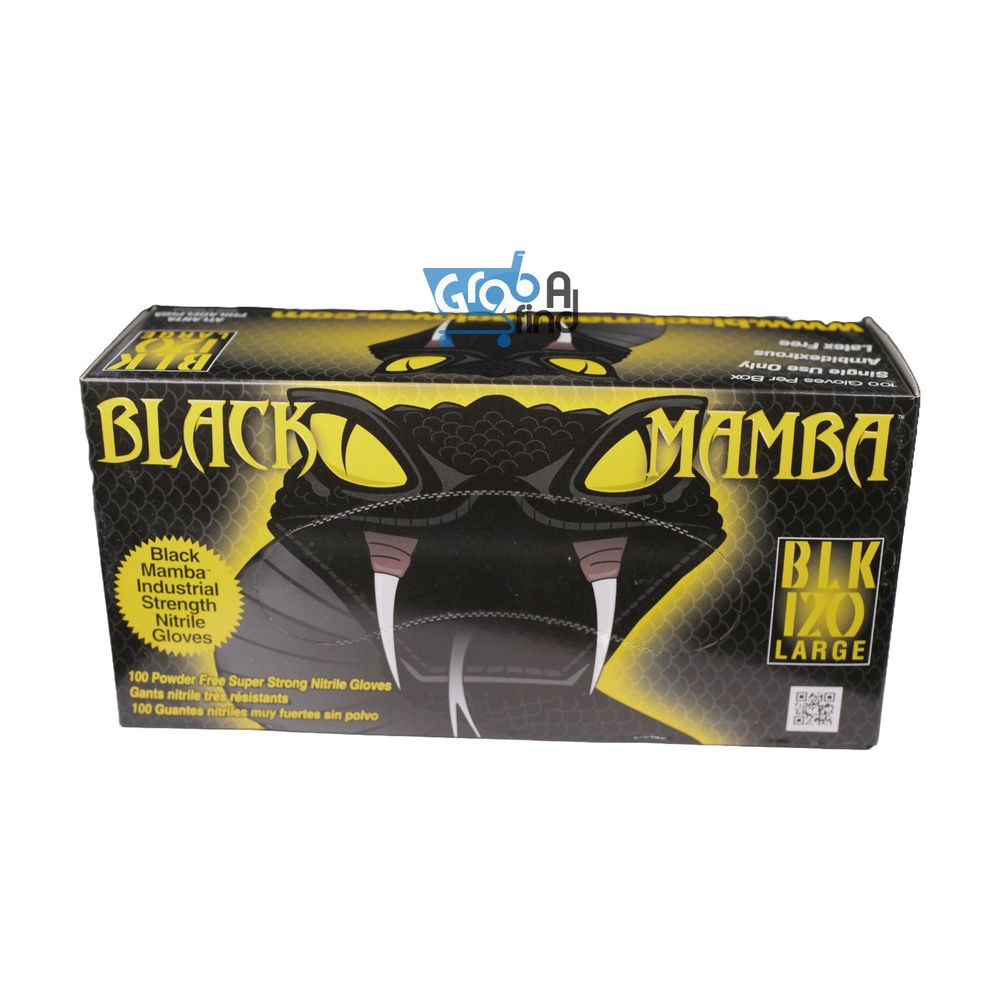 Black Mamba Large Nitrile Disposable Gloves 100 Pack 20071467