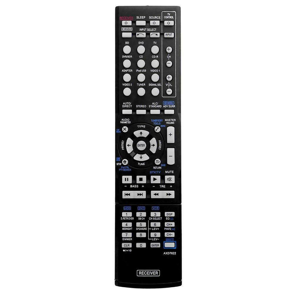 Pioneer AV Receiver Remote Control AXD7622 Compatible with VSX-42 VSX-521 VSX821 AXD7660