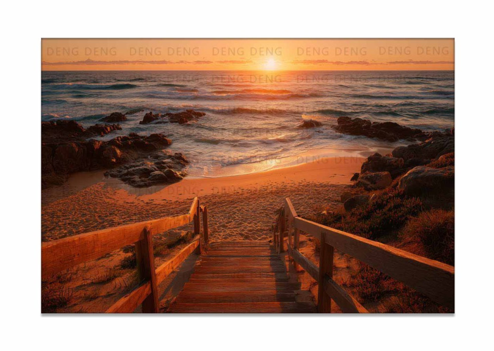 Home Art Wall Decor stairway to sunset Oil Painting Picture Printed On Canvas