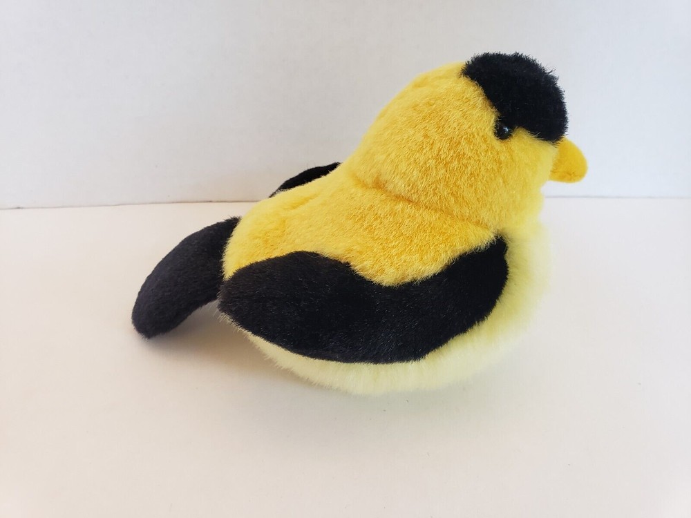 Wild Republic Audubon American Goldfinch Plush Stuffed Toy with Realistic Bird Sound