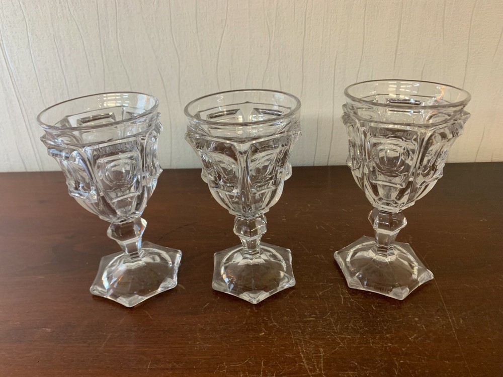 3 Absinthe Glasses NO Baccarat (Lot Price)-image