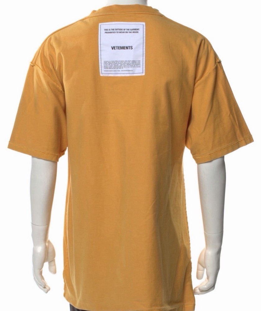 Vetements Logo T-Shirt Inside Out Size S