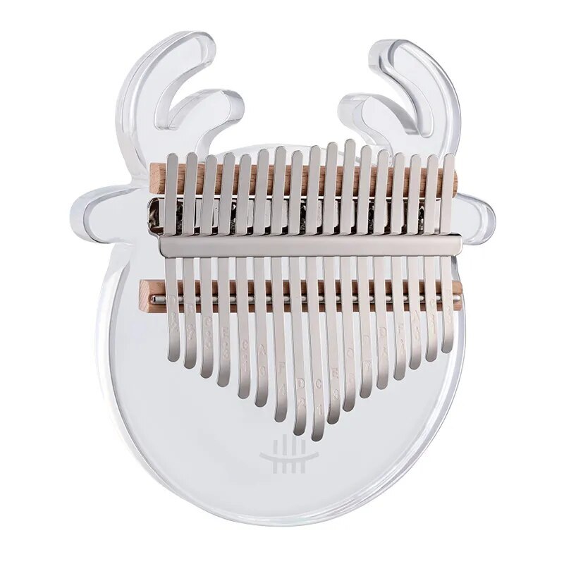 100% New Piano Beginners Transparent 17 Key Kalimba Transparent Crystal Thumb