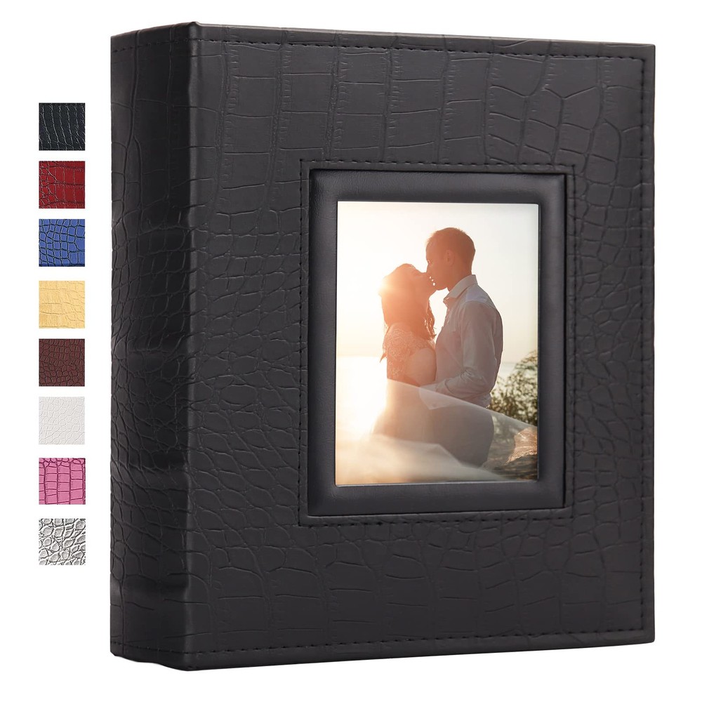 Photo Album for 200 4x6 Photos Leather Cover Extra Large Capacity Picture Boo...