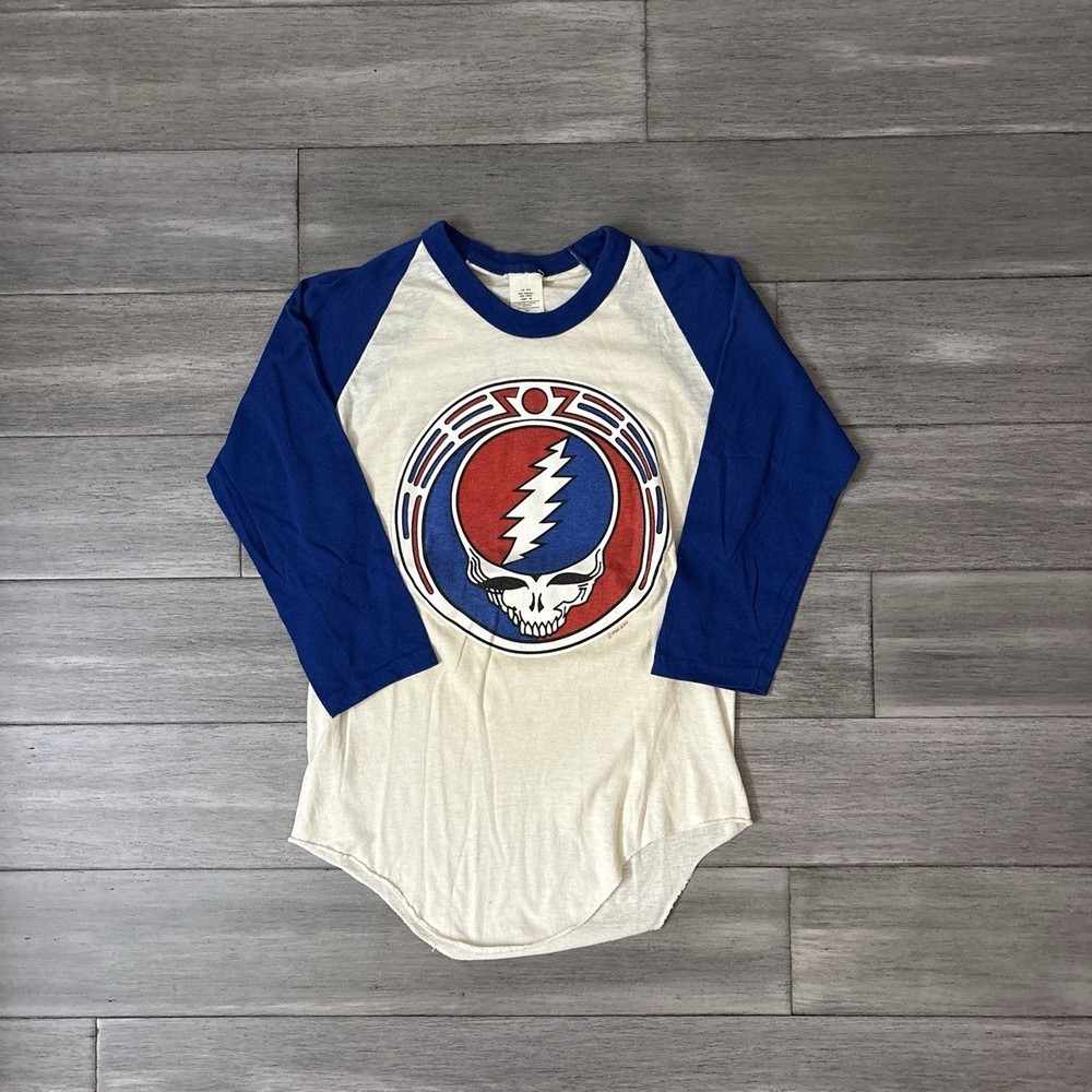 Vintage 1985 Grateful Dead Spring Tour Raglan Baseball Shirt Size L