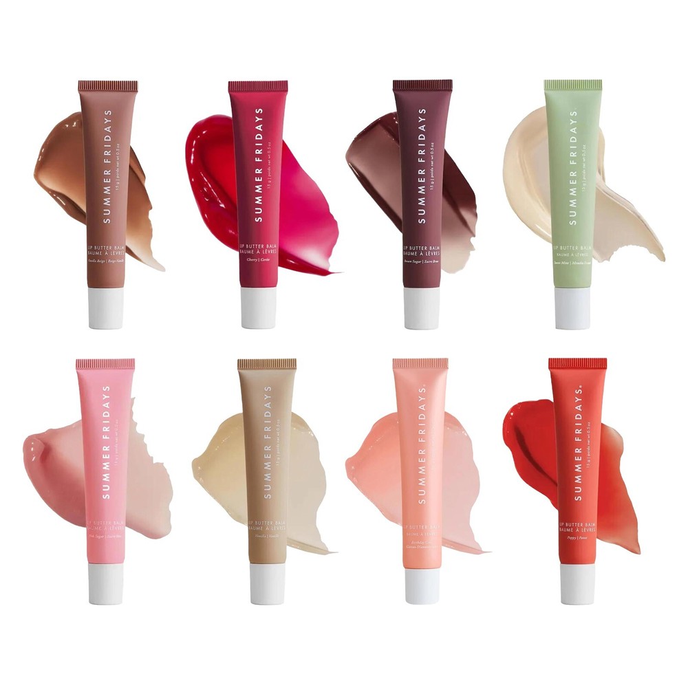 Summer Fridays 8PCS Lip Butter Balm Set 0.5oz Sealed New