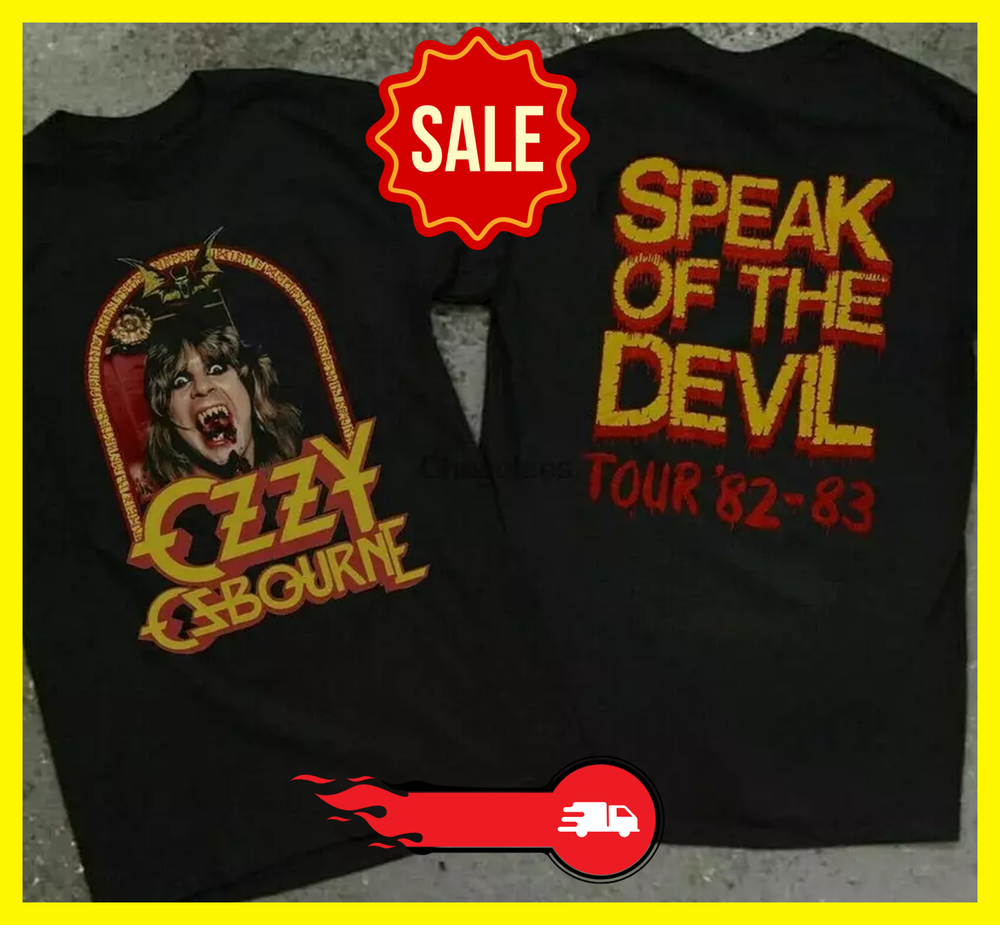 Vintage 1982 Ozzy Osbourne Speak Of The Devil Tour Tee