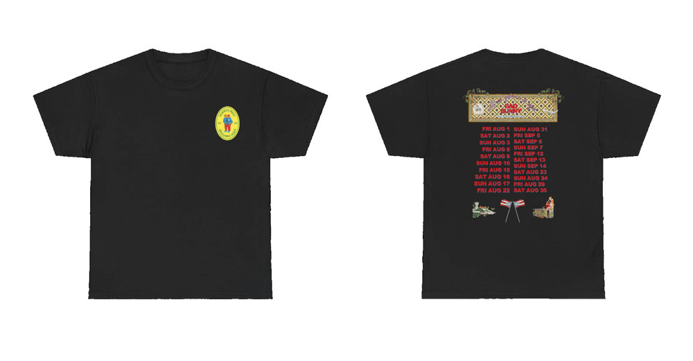 1Bad Bunny DTMF* World Tour Black Concho Graphic Multicolor Unisex T Shirt
