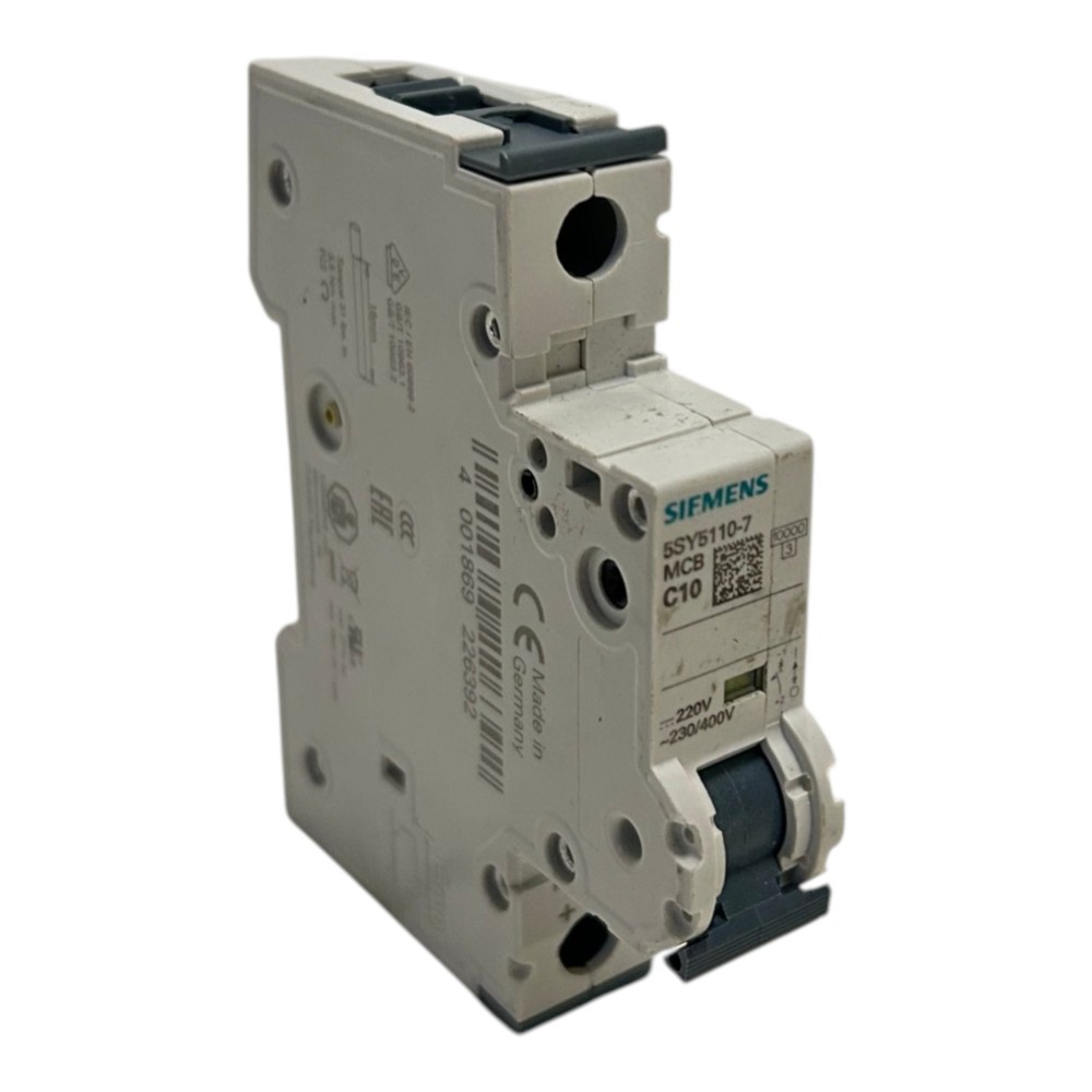 Siemens Circuit Breaker All Current DC 220V AC 230/400V 10kA 5SY5110-7