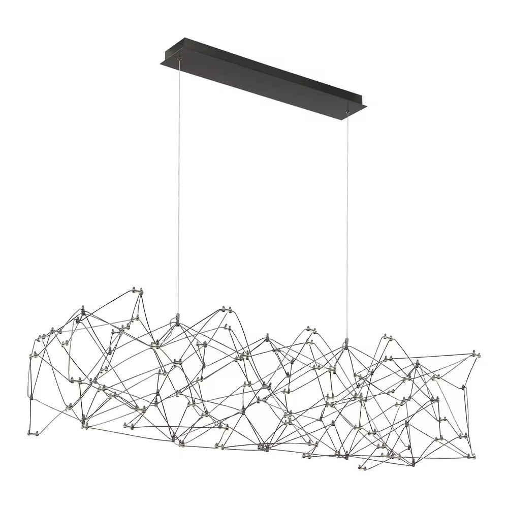 Dark Chrome(Plated) LED Chandelier from the Leonardelli Collection