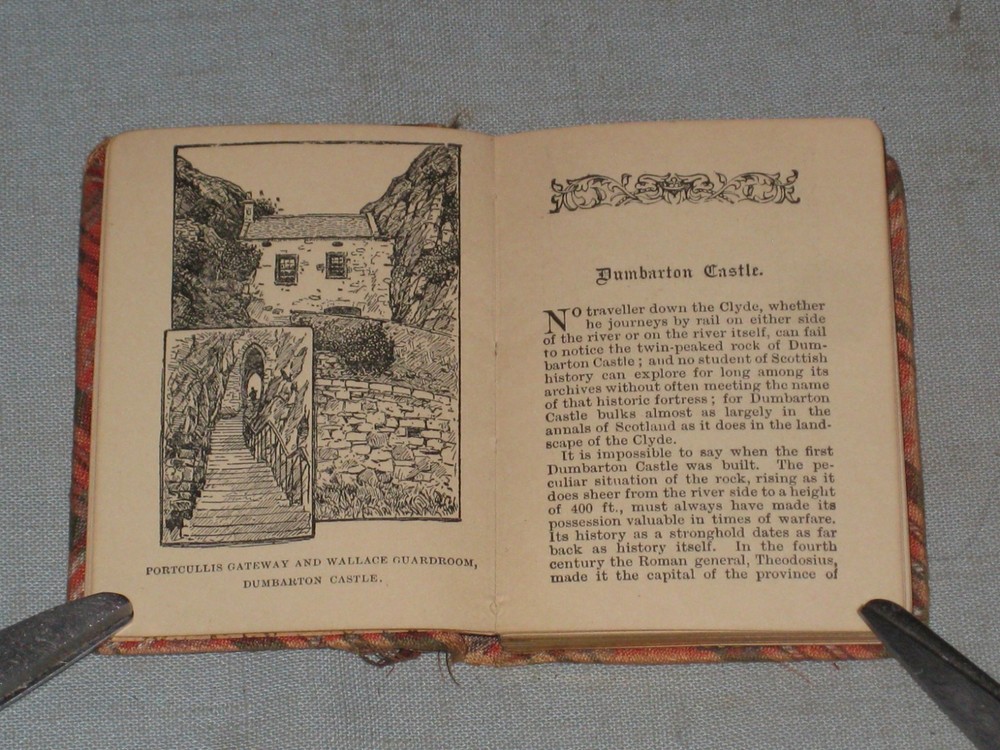 1923 Mini Book The Story Of Dumbarton Castle & Other Castles By H.c. Shelley