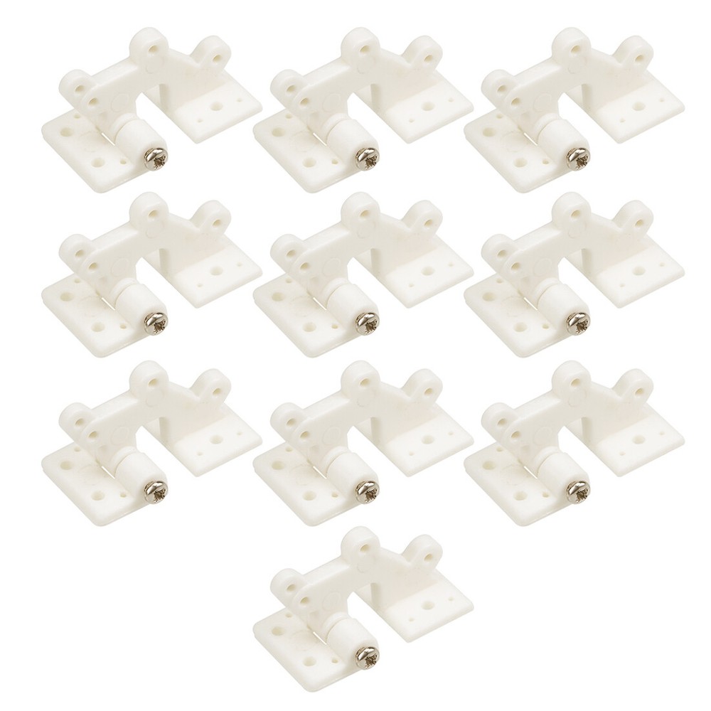 RC Hinges Adjustable Hatch Hinge 30x16mm for RC Model Airplane Parts White 10pcs