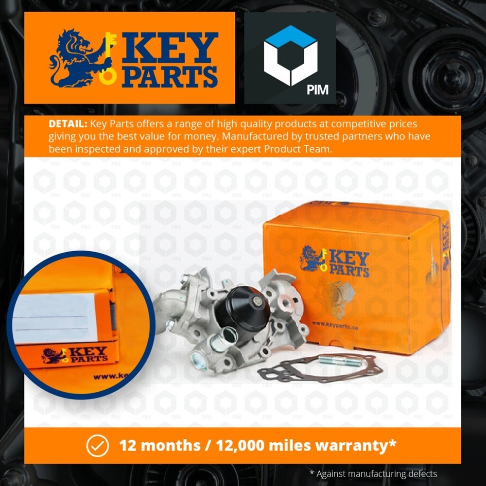 Water Pump fits RENAULT LOGAN Mk2 1.2 2013 on D4F732 Coolant KeyParts 7700864596