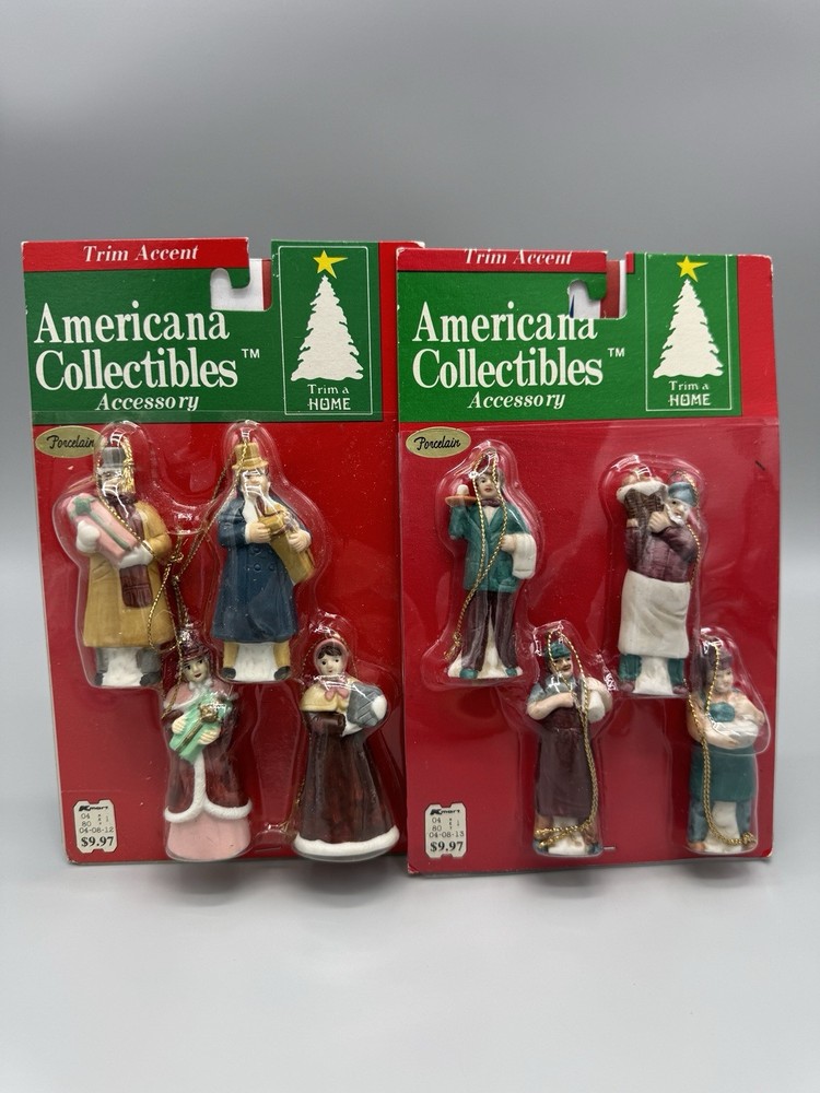 Vintage Trim Accent Americana Collectibles Christmas Ornaments 2 Packs-image