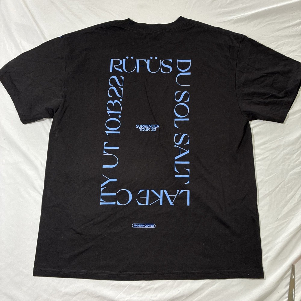 Rufus Du Sol Surrender Tour 2022  DOUBLE SIDED T Shirt Medium