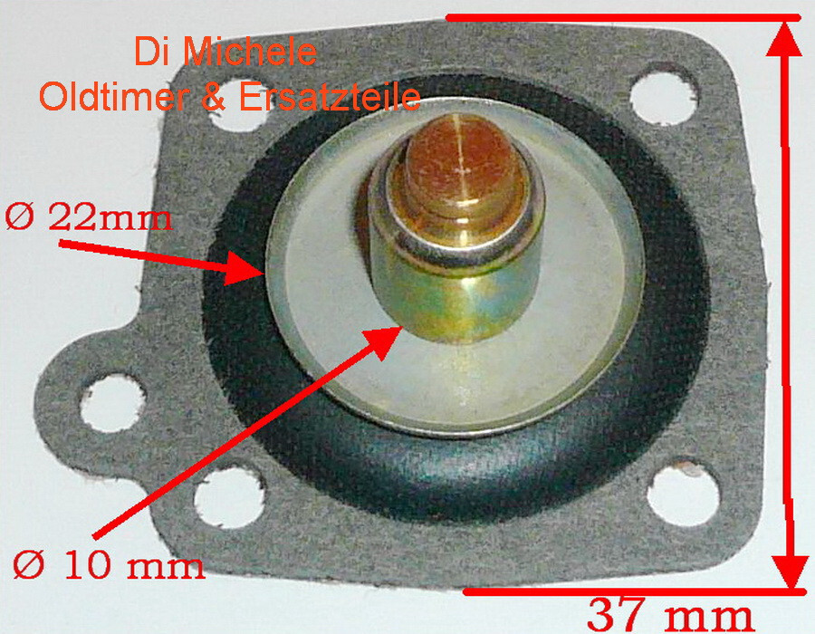 30 DGF, DGS...Weber Carburetor Accelerator Membrane, B. 8931