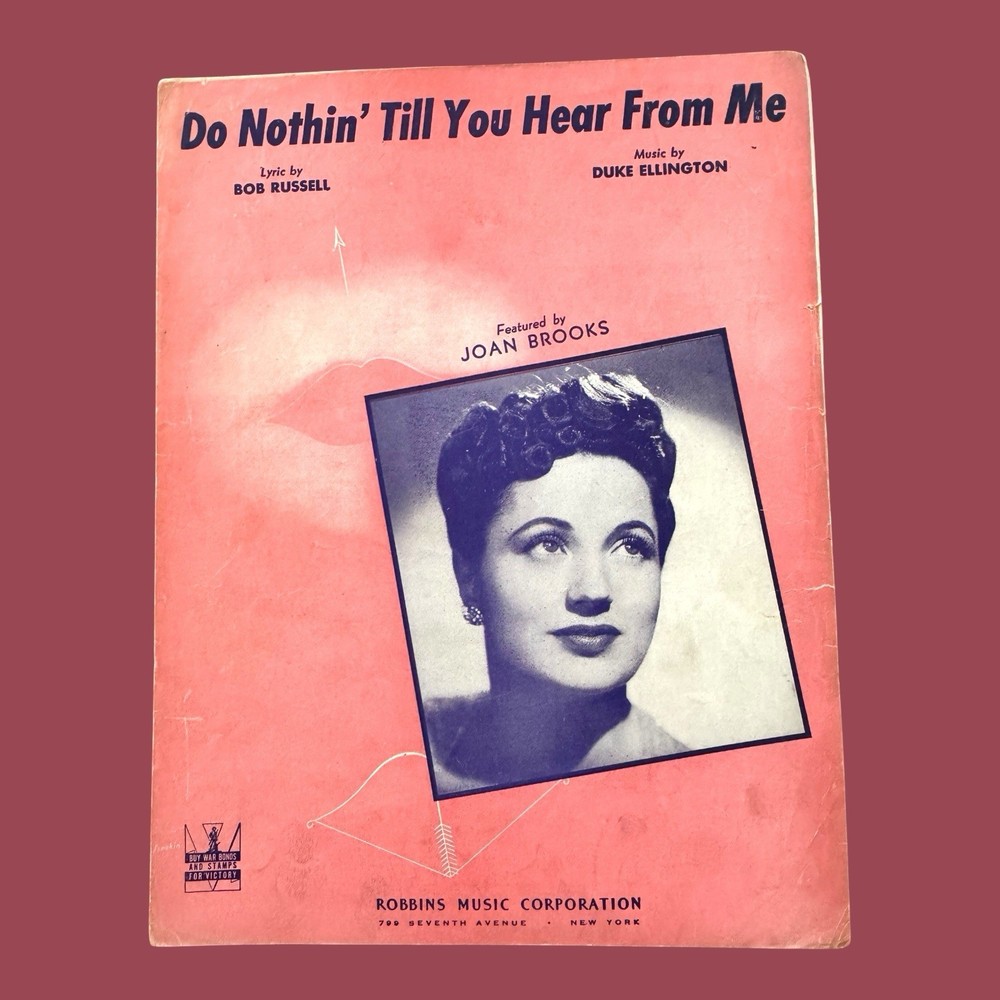Do Nothin Till You Hear From Me VTG Sheet Music Duke Ellington Joan Brooks 1943