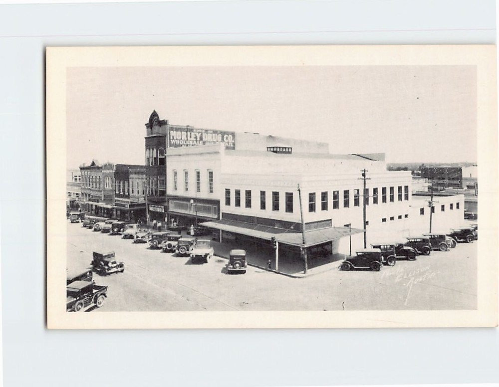 Postcard Cars Buildings Town/City Scenery