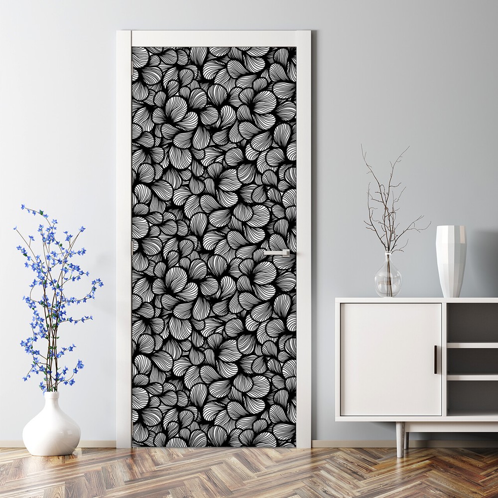 Elegant Art Deco Geometric Art Deco Mural sticker Self Adhesive Door Decal