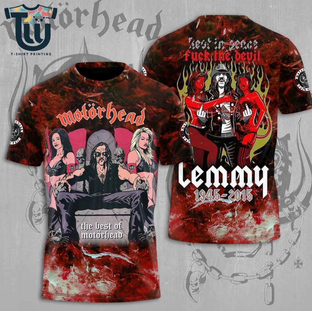 Motorhead X Lemmy Kilmister 3D Apparels T-Shirt  Unisex All Size