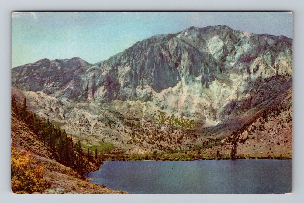 California CA High Sierras Convict Lake Vintage Postcard