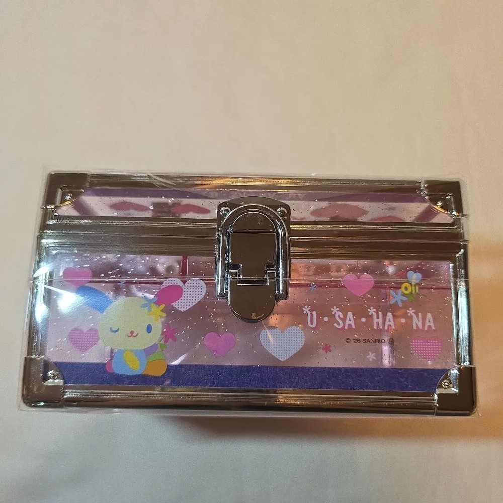 Sanrio USAHANA Vanity Case Accessory Storage Box Japan 6.5