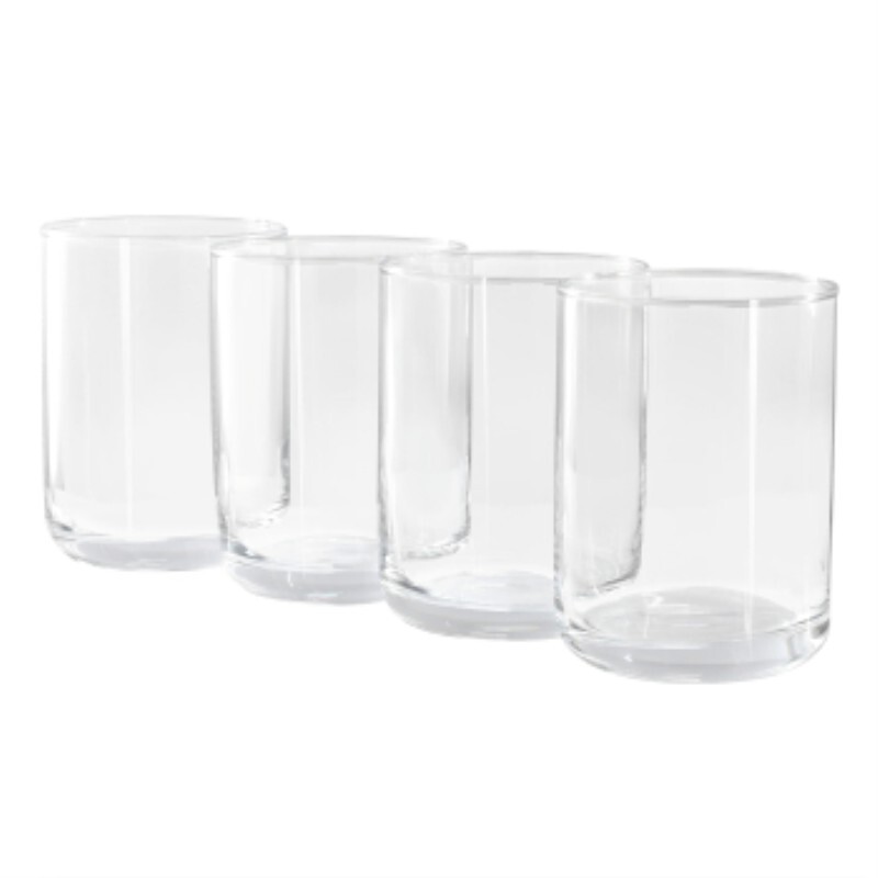 Gibson Home Emory 4 Piece 15 Ounce Double Old Fashioned Clear Glass Set