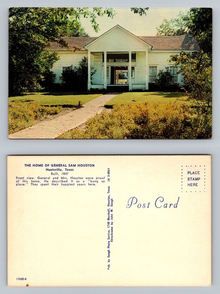 Huntsville, TX-Texas, Home of General Sam Houston Built 1847 Vintage Postcard