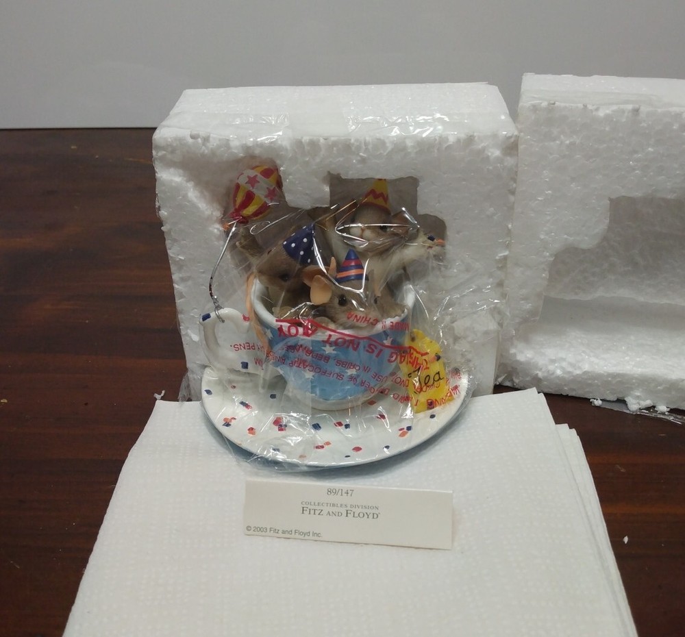 Fitz And Floyd Charming Tails RARE Tea Party