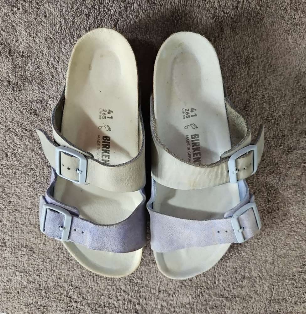 Birkenstock Sandals Womens Arizona Essentials Light Blue EU 41 US 10