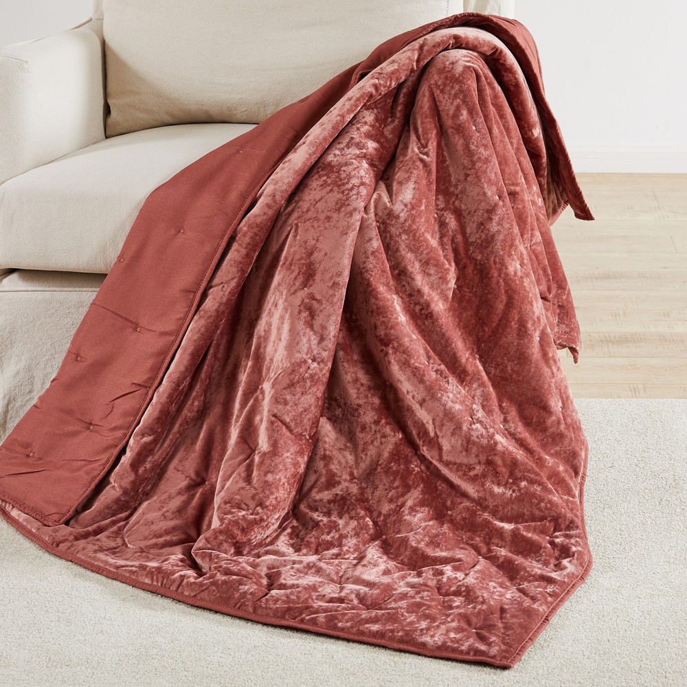 BH Abruzzi Plum Quilted Throw- Levtex Home-image