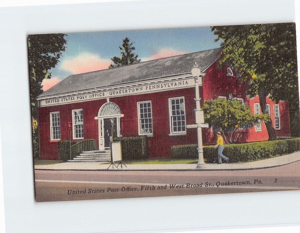 Postcard United States Post Office Quakertown Pennsylvania USA