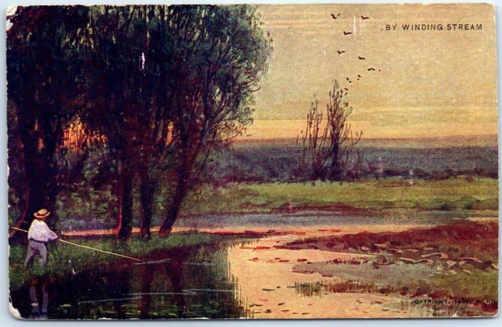 Postcard - By Winding Stream
