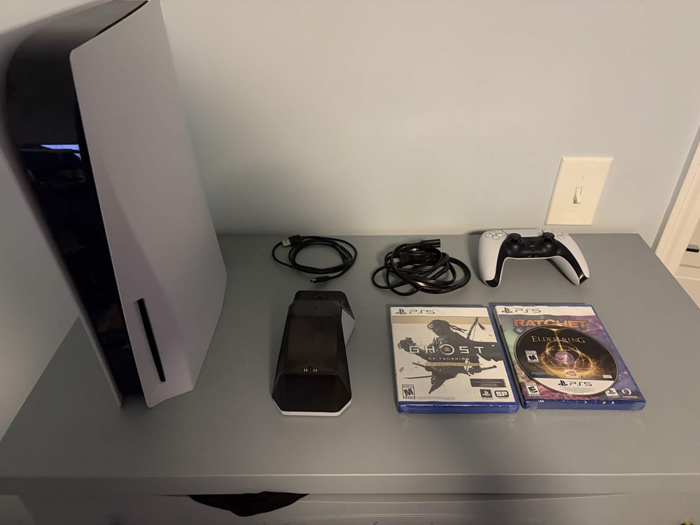 Sony PlayStation 5 PS5 Disc Edition Console w/ DualSense Controller + More