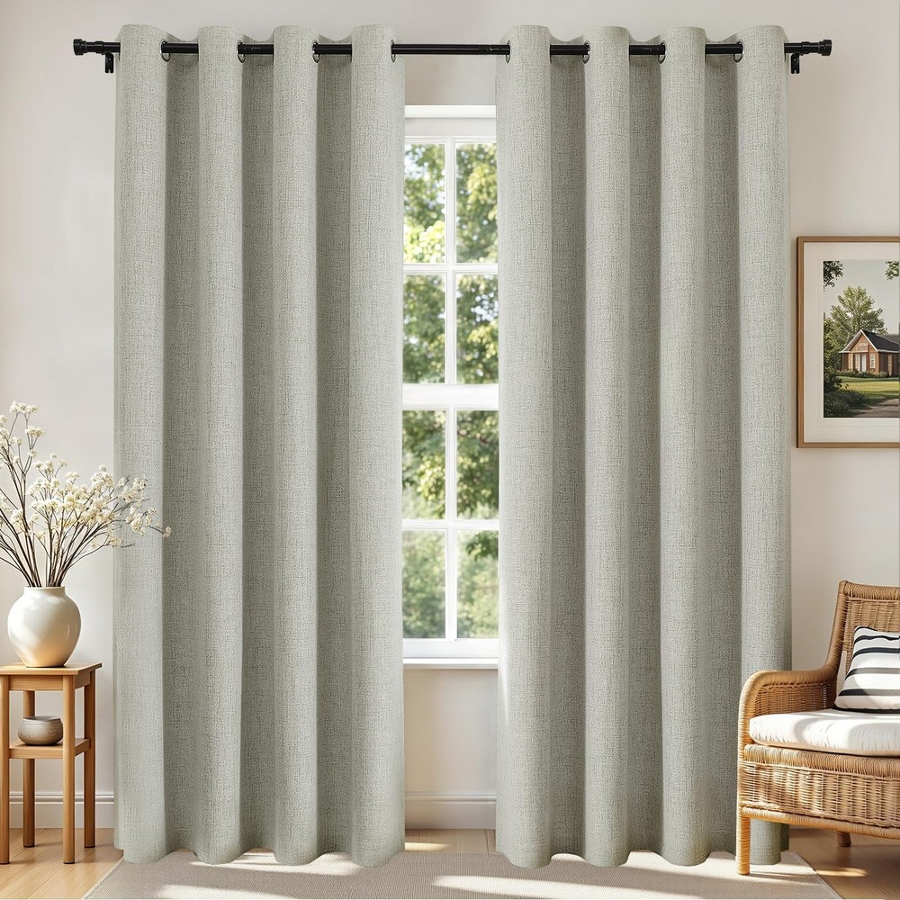 Blackout Curtains 52 W x 63 L Room Darkening Thermal 2 Panels Joydeco Inches